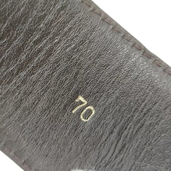 619223AO (S3) Gucci Belt Deep Brown Gold Metal - Picture 9 of 10